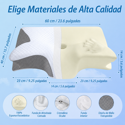 Almohada cervical con espuma viscoelástica